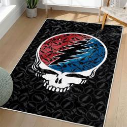 Grateful Dead Area Rug Non-slip Rock Music Carpet Gift Idea For Fans GFD45