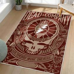 Grateful Dead Area Rug Non-slip Rock Music Carpet Gift Idea For Fans GFD47