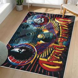 Grateful Dead Area Rug Non-slip Rock Music Carpet Gift Idea For Fans GFD50