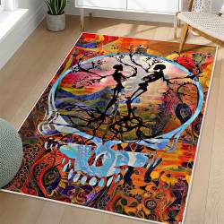 Grateful Dead Area Rug Non-slip Rock Music Carpet Gift Idea For Fans GFD53
