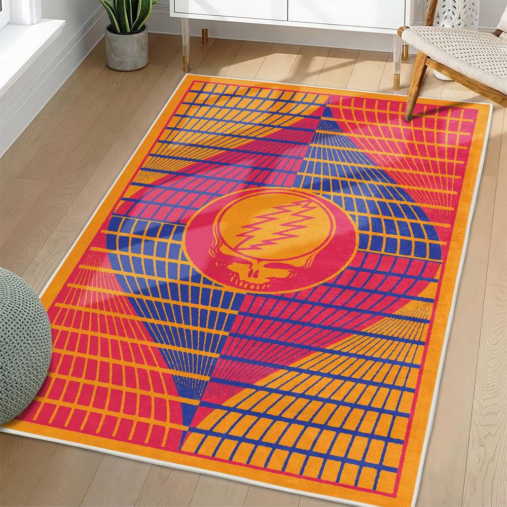 Grateful Dead Area Rug Non-slip Rock Music Carpet Gift Idea For Fans GFD57