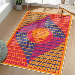 Grateful Dead Area Rug Non-slip Rock Music Carpet Gift Idea For Fans GFD57