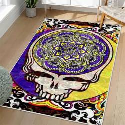 Grateful Dead Area Rug Non-slip Rock Music Carpet Gift Idea For Fans GFD58