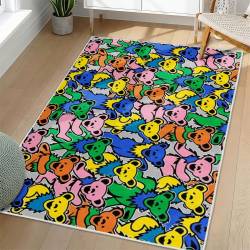 Grateful Dead Area Rug Non-slip Rock Music Carpet Gift Idea For Fans GFD61