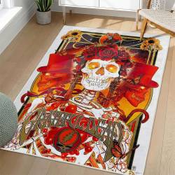 Grateful Dead Area Rug Non-slip Rock Music Carpet Gift Idea For Fans GFD63
