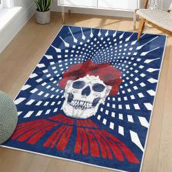 Grateful Dead Area Rug Non-slip Rock Music Carpet Gift Idea For Fans GFD72
