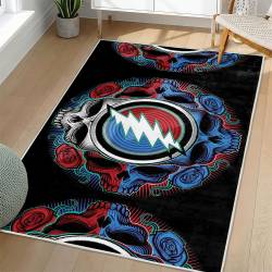 Grateful Dead Area Rug Non-slip Rock Music Carpet Gift Idea For Fans GFD73