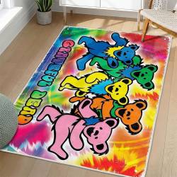 Grateful Dead Area Rug Non-slip Rock Music Carpet Gift Idea For Fans GFD75