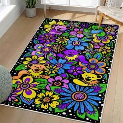 Grateful Dead Area Rug Non-slip Rock Music Carpet Gift Idea For Fans GFD77