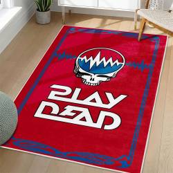 Grateful Dead Area Rug Non-slip Rock Music Carpet Gift Idea For Fans GFD79