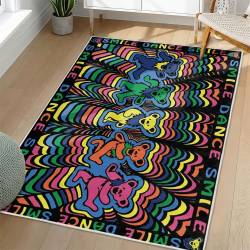 Grateful Dead Area Rug Non-slip Rock Music Carpet Gift Idea For Fans GFD81