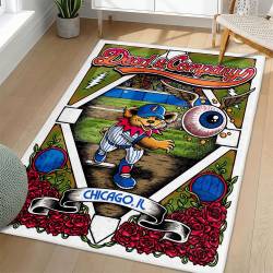 Grateful Dead Area Rug Non-slip Rock Music Carpet Gift Idea For Fans GFD82