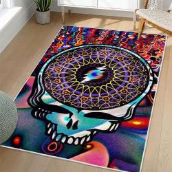 Grateful Dead Area Rug Non-slip Rock Music Carpet Gift Idea For Fans GFD83