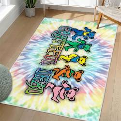 Grateful Dead Area Rug Non-slip Rock Music Carpet Gift Idea For Fans GFD84
