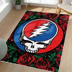 Grateful Dead Area Rug Non-slip Rock Music Carpet Gift Idea For Fans GFD94