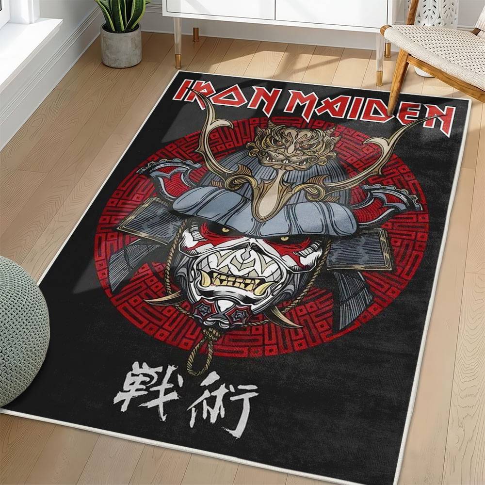 Iron Maiden Area Rug Non-slip Heavy Metal Music Carpet Gift Idea For Fans IM101