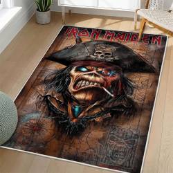 Iron Maiden Area Rug Non-slip Heavy Metal Music Carpet Gift Idea For Fans IM102