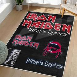 Iron Maiden Area Rug Non-slip Heavy Metal Music Carpet Gift Idea For Fans IM104