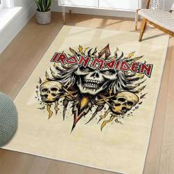 Iron Maiden Area Rug Non-slip Heavy Metal Music Carpet Gift Idea For Fans IM106
