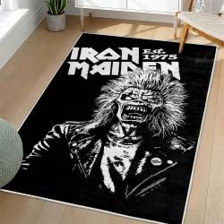 Iron Maiden Area Rug Non-slip Heavy Metal Music Carpet Gift Idea For Fans IM107