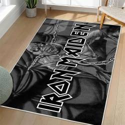 Iron Maiden Area Rug Non-slip Heavy Metal Music Carpet Gift Idea For Fans IM108