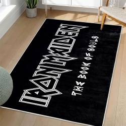 Iron Maiden Area Rug Non-slip Heavy Metal Music Carpet Gift Idea For Fans IM109