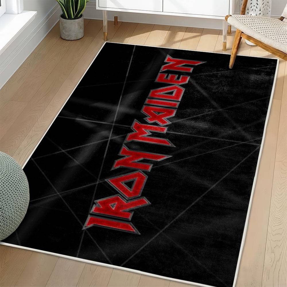 Iron Maiden Area Rug Non-slip Heavy Metal Music Carpet Gift Idea For Fans IM111