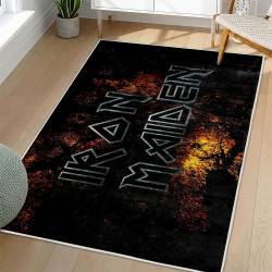 Iron Maiden Area Rug Non-slip Heavy Metal Music Carpet Gift Idea For Fans IM112
