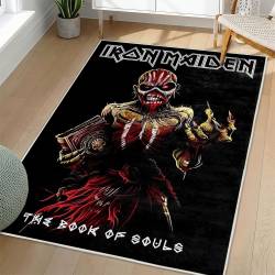 Iron Maiden Area Rug Non-slip Heavy Metal Music Carpet Gift Idea For Fans IM114
