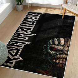 Iron Maiden Area Rug Non-slip Heavy Metal Music Carpet Gift Idea For Fans IM116