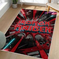 Iron Maiden Area Rug Non-slip Heavy Metal Music Carpet Gift Idea For Fans IM117