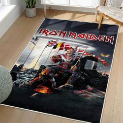 Iron Maiden Area Rug Non-slip Heavy Metal Music Carpet Gift Idea For Fans IM119