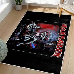 Iron Maiden Area Rug Non-slip Heavy Metal Music Carpet Gift Idea For Fans IM120