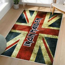 Iron Maiden Area Rug Non-slip Heavy Metal Music Carpet Gift Idea For Fans IM121
