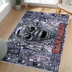 Iron Maiden Area Rug Non-slip Heavy Metal Music Carpet Gift Idea For Fans IM124