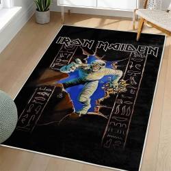 Iron Maiden Area Rug Non-slip Heavy Metal Music Carpet Gift Idea For Fans IM125