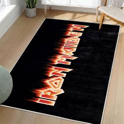 Iron Maiden Area Rug Non-slip Heavy Metal Music Carpet Gift Idea For Fans IM126
