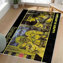 Iron Maiden Area Rug Non-slip Heavy Metal Music Carpet Gift Idea For Fans IM127