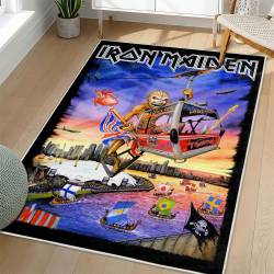 Iron Maiden Area Rug Non-slip Heavy Metal Music Carpet Gift Idea For Fans IM130