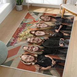 Iron Maiden Area Rug Non-slip Heavy Metal Music Carpet Gift Idea For Fans IM133