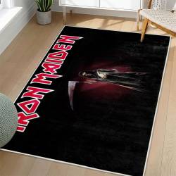 Iron Maiden Area Rug Non-slip Heavy Metal Music Carpet Gift Idea For Fans IM135