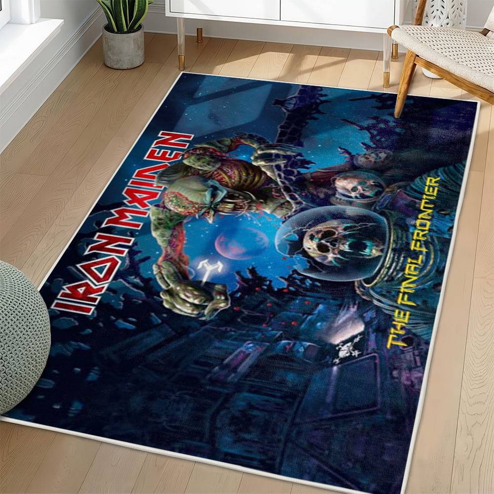 Iron Maiden Area Rug Non-slip Heavy Metal Music Carpet Gift Idea For Fans IM136
