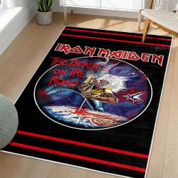 Iron Maiden Area Rug Non-slip Heavy Metal Music Carpet Gift Idea For Fans IM137