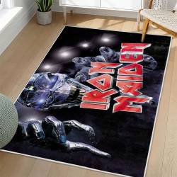 Iron Maiden Area Rug Non-slip Heavy Metal Music Carpet Gift Idea For Fans IM142