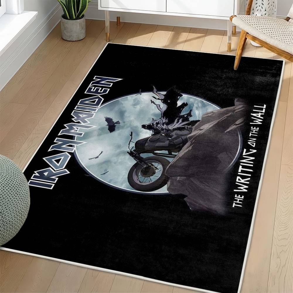 Iron Maiden Area Rug Non-slip Heavy Metal Music Carpet Gift Idea For Fans IM145