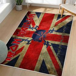 Iron Maiden Area Rug Non-slip Heavy Metal Music Carpet Gift Idea For Fans IM147