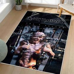 Iron Maiden Area Rug Non-slip Heavy Metal Music Carpet Gift Idea For Fans IM149