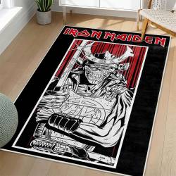 Iron Maiden Area Rug Non-slip Heavy Metal Music Carpet Gift Idea For Fans IM151