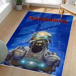 Iron Maiden Area Rug Non-slip Heavy Metal Music Carpet Gift Idea For Fans IM152