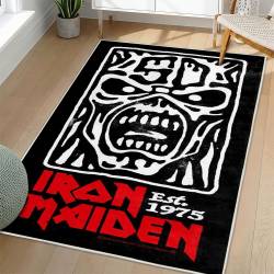 Iron Maiden Area Rug Non-slip Heavy Metal Music Carpet Gift Idea For Fans IM154